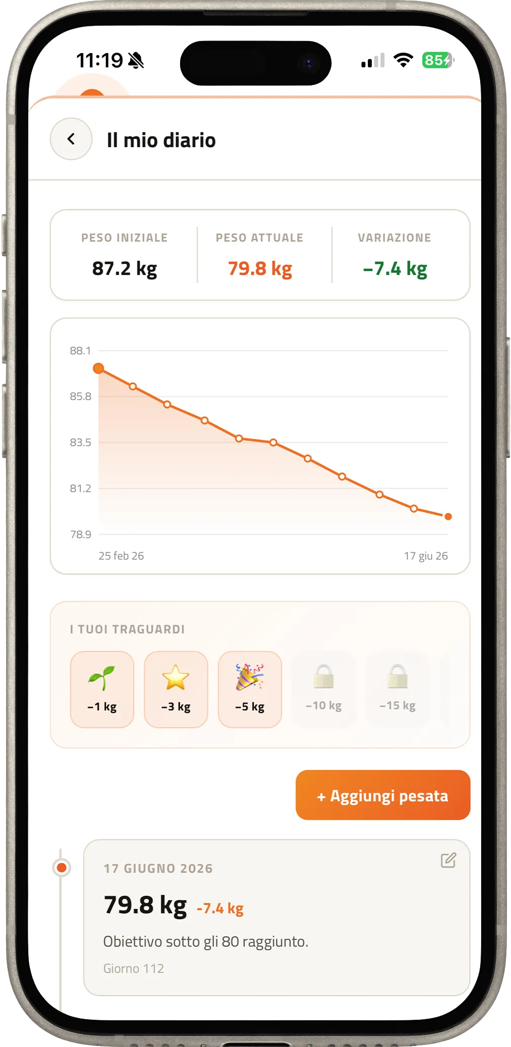 Isomed App - Profilo e Progressi