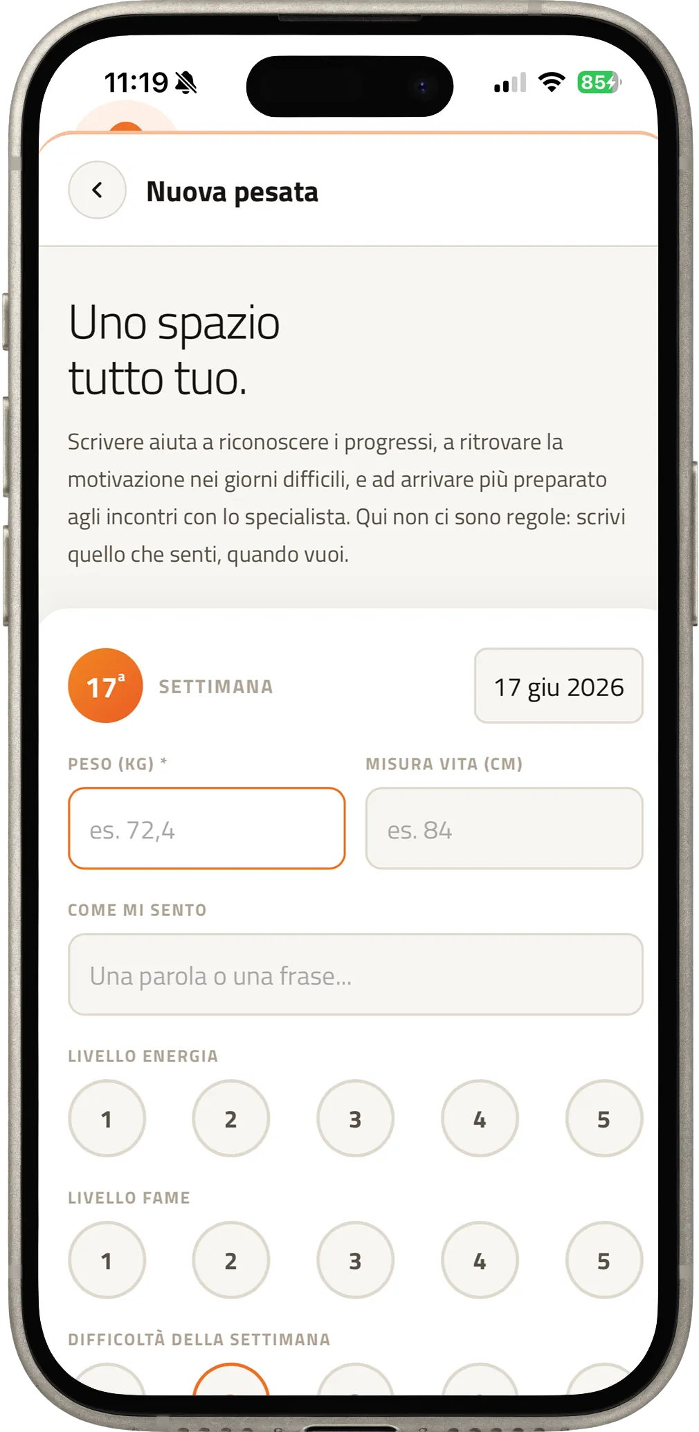 Isomed App - Diario Alimentare